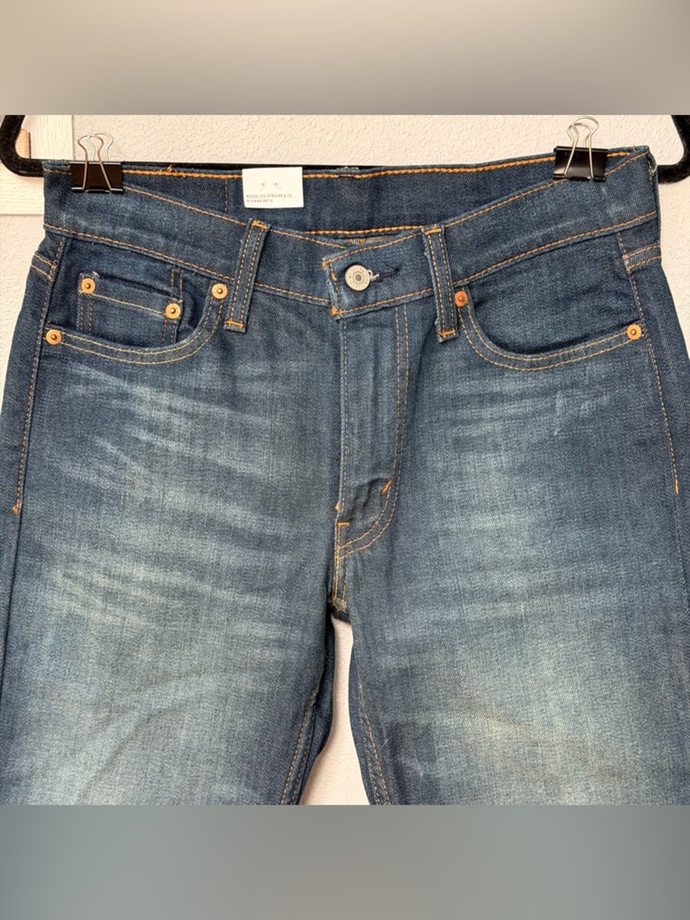 Levi’s 514 Straight Leg Mens Jeans NWT 29x32 Dark Wash Classic - Picture 4 of 13